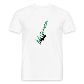 Klettermama - Männer T-Shirt - Weiß - Vorne - AI Model Male 178 dark (178cm)