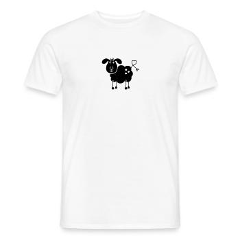 Black Sheep - T-shirt homme - blanc - Devant - AI Model Male 178 dark (178cm)