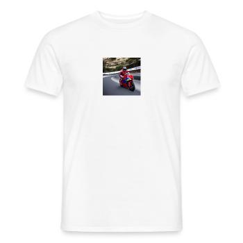 Superbike 01 - T-shirt homme - blanc - Devant - AI Model Male 178 dark (178cm)