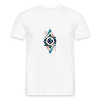 Magic Eye - Stunning Spiritual Quote - Men's T-Shirt - white - Front - AI Model Male 178 dark (178cm)