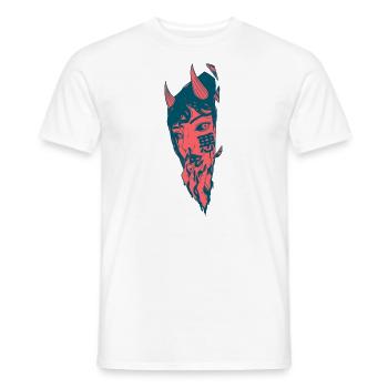 Démone manga - T-shirt homme - blanc - Devant - AI Model Male 178 dark (178cm)