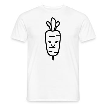 Carotte - T-shirt homme - blanc - Devant - AI Model Male 178 dark (178cm)