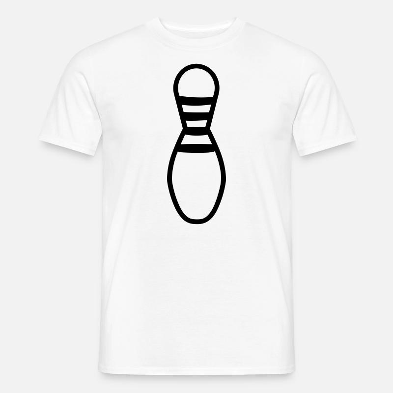 Quille de Bowling - Männer T-Shirt - Weiß