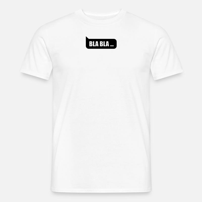 Sprechblase Bla Bla ... - Männer T-Shirt - Weiß
