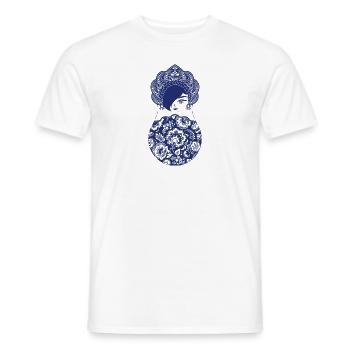 Matryoshka Catherine - T-shirt homme - blanc - Devant - AI Model Male 178 dark (178cm)
