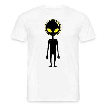 Alien Außerirdischer - T-shirt homme - blanc - Devant - AI Model Male 178 dark (178cm)