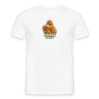 Gans lustige Bilder Gans mein Humor Gänserich Meme - Männer T-Shirt - Weiß - Vorne - AI Model Male 178 dark (178cm)