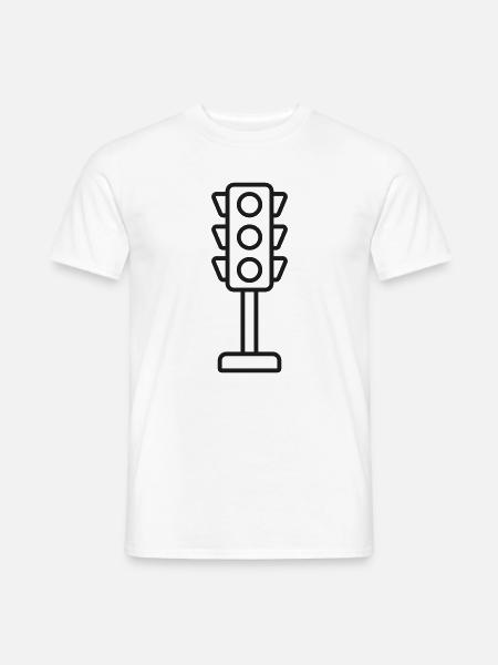 Symbol für die Ampellinie - Männer T-Shirt - Weiß
