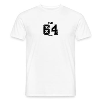 Rob64 Gaming Fan Shirt American Football style - Männer T-Shirt - Weiß - Vorne - AI Model Male 178 dark (178cm)