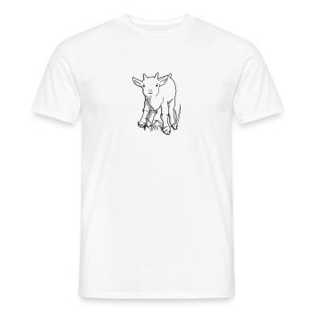 Süße Ziege - Männer T-Shirt - Weiß - Vorne - AI Model Male 178 dark (178cm)