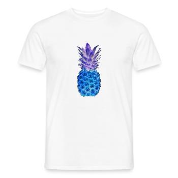 ANANAS MOSAIC night - Men's T-Shirt - white - Front - AI Model Male 178 dark (178cm)