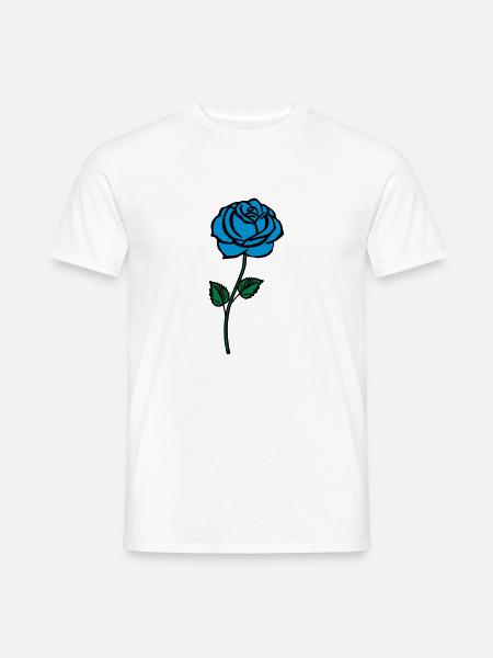 blue__rose - Men's T-Shirt - white