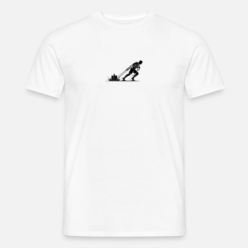Sled Pull Specialist – Bring die Last in Bewegung - Männer T-Shirt - Weiß