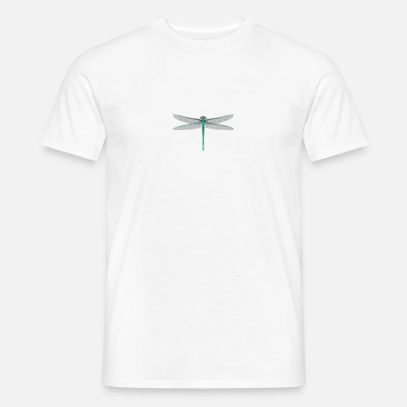 Libelle - Männer T-Shirt - Weiß