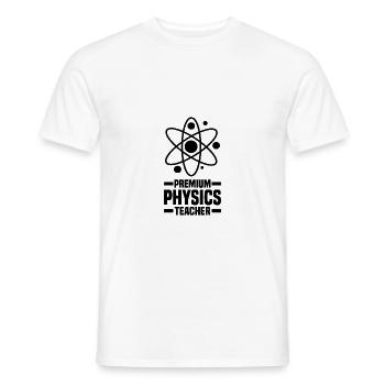 Physics Teacher - Men's T-Shirt - white - Front - AI Model Male 178 dark (178cm)