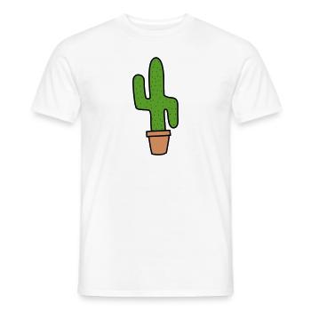 Cactus - Männer T-Shirt - Weiß - Vorne - AI Model Male 178 dark (178cm)