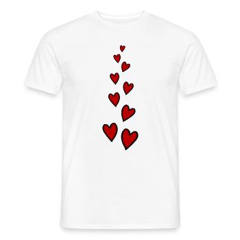 Herzen Love Symbol - Männer T-Shirt - Weiß - Vorne - AI Model Male 178 dark (178cm)