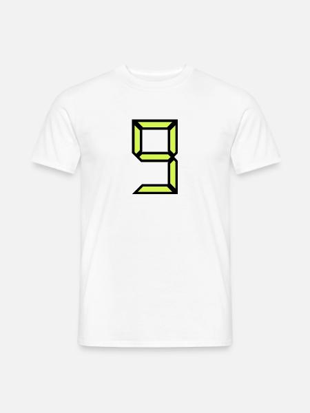 9 JAHRE. 9. JAHRESTAG. GEBURTSTAG 9 JAHRE. 9 - Männer T-Shirt - Weiß