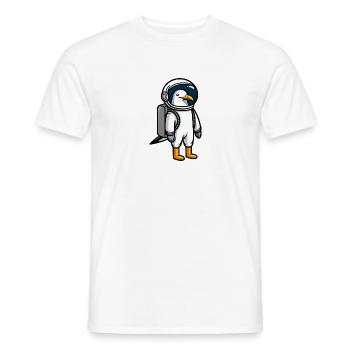 Bande dessinée Seagull Profession Astronaute en combinaison spatiale - T-shirt homme - blanc - Devant - AI Model Male 178 dark (178cm)