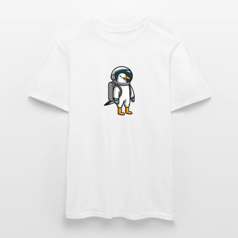 Bande dessinée Seagull Profession Astronaute en combinaison spatiale T-shirt homme