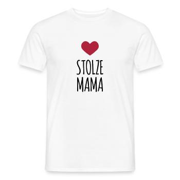 Stolze Mama (dh) - Männer T-Shirt - Weiß - Vorne - AI Model Male 178 dark (178cm)