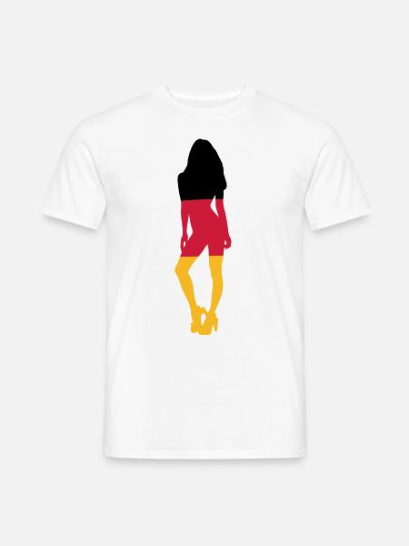 Germany Fan Girl - Men's T-Shirt - white