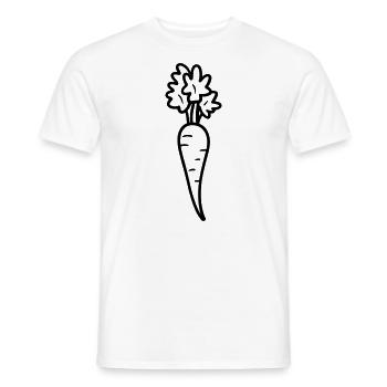 Karotte - Männer T-Shirt - Weiß - Vorne - AI Model Male 178 dark (178cm)