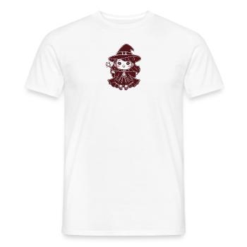 Sorcière Chibi - T-shirt homme - blanc - Devant - AI Model Male 178 dark (178cm)