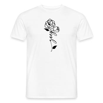 Zoey Name Vorname Namensblume - Männer T-Shirt - Weiß - Vorne - AI Model Male 178 dark (178cm)