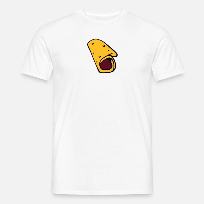 burrito Pfannkuchen-Pfannkuchen-Wurst - Männer T-Shirt - Weiß