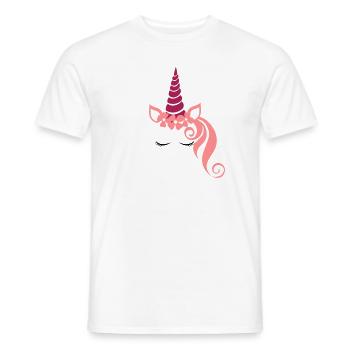 Unicorn - Männer T-Shirt - Weiß - Vorne - AI Model Male 178 dark (178cm)