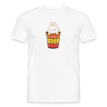 Do you want to cuddle? - Men's T-Shirt - white - Front - AI Model Male 178 dark (178cm)