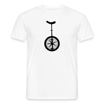 Einrad - Männer T-Shirt - Weiß - Vorne - AI Model Male 178 dark (178cm)