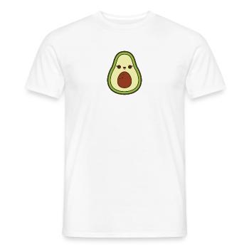 Cute avocado - Men's T-Shirt - white - Front - AI Model Male 178 dark (178cm)