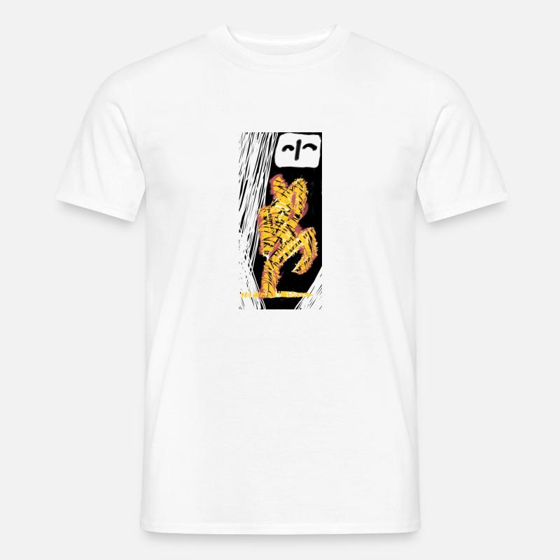 nervous light suported by a friendly shadow - Männer T-Shirt - Weiß