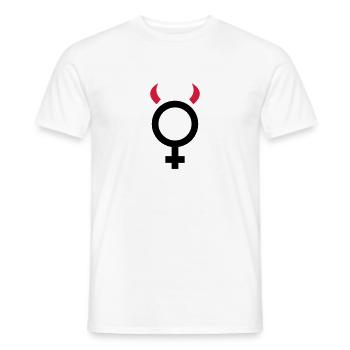 feme - T-shirt homme - blanc - Devant - AI Model Male 178 dark (178cm)