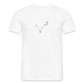 Zodiac sign Pisces - Men's T-Shirt - white - Front - AI Model Male 178 dark (178cm)
