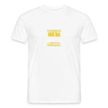 Your Friend: Bodybuilding, Bodybuilder, Weight Training - Men's T-Shirt - white - Front - AI Model Male 178 dark (178cm)