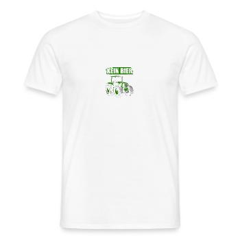 Without farmer, tractor, farmer, farmer - Men's T-Shirt - white - Front - AI Model Male 178 dark (178cm)