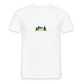 Home Office Woodmaking Lumberjack Forester - Men's T-Shirt - white - Front - AI Model Male 178 dark (178cm)