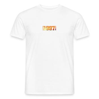 27e anniversaire Né en 1997 Cadeau d’anniversaire - T-shirt homme - blanc - Devant - AI Model Male 178 dark (178cm)