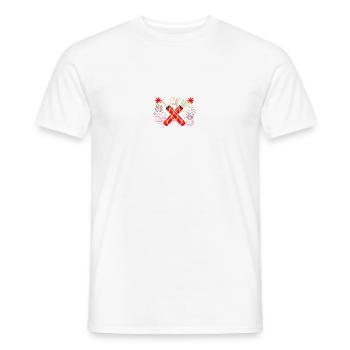 Schwarzpulver Pyrotechniker Böllern Feuerwerk - Männer T-Shirt - Weiß - Vorne - AI Model Male 178 dark (178cm)