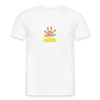 Kawumm Pyrotechniker Böllern Feuerwerk - Männer T-Shirt - Weiß - Vorne - AI Model Male 178 dark (178cm)