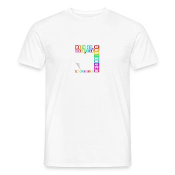 49e anniversaire Né en 1976 Cadeau d’anniversaire - T-shirt homme - blanc - Devant - AI Model Male 178 dark (178cm)