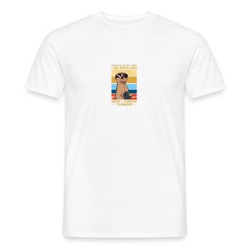 That's what i do Bowling Bowlingspieler Bowler - Men's T-Shirt - white - Front - AI Model Male 178 dark (178cm)