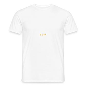 Book lover, book reader, bookworm, bookworm - Men's T-Shirt - white - Front - AI Model Male 178 dark (178cm)