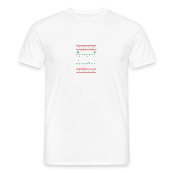 Merry Liftmas Christmas Bodybuilding Bodybuilder - Men's T-Shirt - white - Front - AI Model Male 178 dark (178cm)