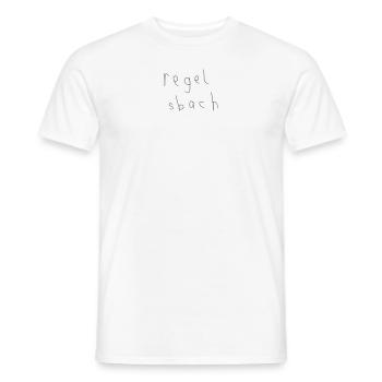 regelsbach. - Männer T-Shirt - Weiß - Vorne - AI Model Male 178 dark (178cm)