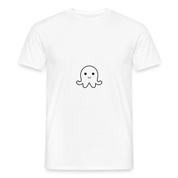 Pieuvre - T-shirt homme - blanc - Devant - AI Model Male 178 dark (178cm)