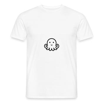 Octopus - Men's T-Shirt - white - Front - AI Model Male 178 dark (178cm)